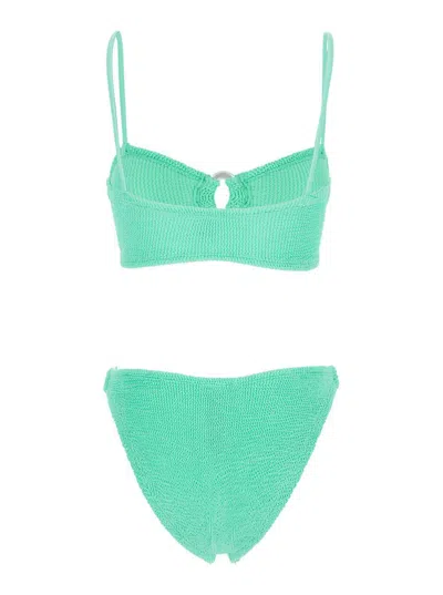 Hunza G Misty Bikini Pearly Hoop In Green