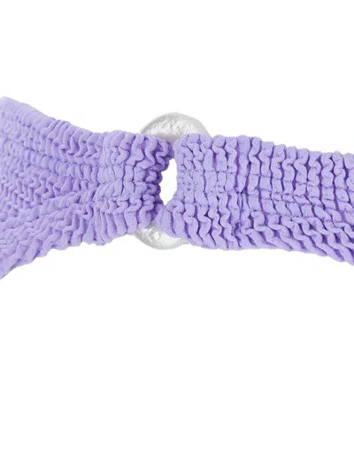 Hunza G Misty Bikini Pearly Hoop In Purple