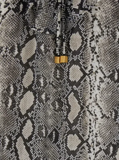 Michael Kors Snake Ls Ruffle Mini Drs