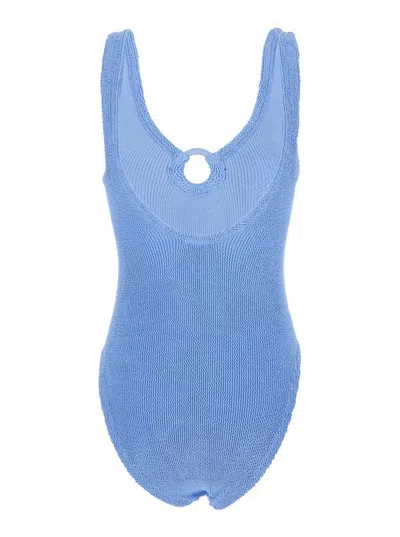 Hunza G Celine Swim Covered Hoop In Blue