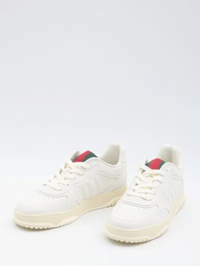 Gucci Sneakers In Gg Fabric With Iconic Web Tape On The Tongue In White