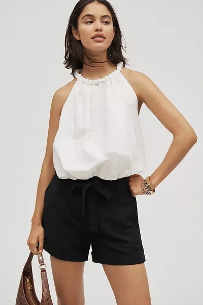 Sanctuary Daylight Linen Blend Shorts In Black