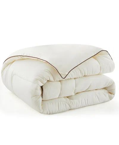 Unikome Soft Silky All Season Down Alternative Comforter, Full/queen In Neutral