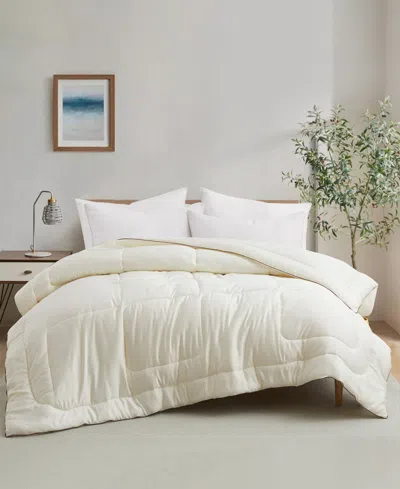 Unikome Soft Silky All Season Down Alternative Comforter, Full/queen In Neutral