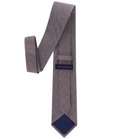 Tommy Hilfiger Men's Manteca Textured Solid Tie In Gray