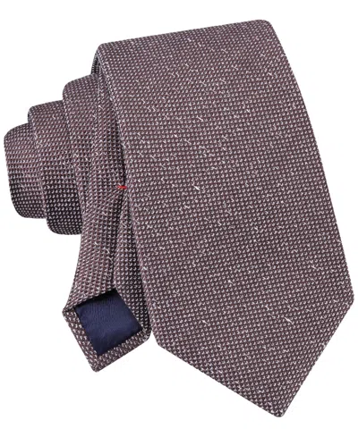 Tommy Hilfiger Men's Manteca Textured Solid Tie In Gray