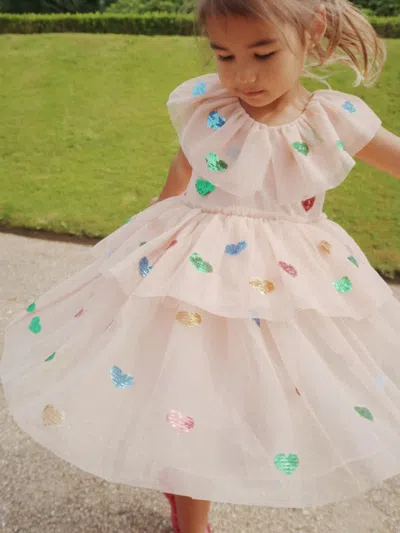 Konges Slojd Girls Yvonne Fairy Dress In Brown
