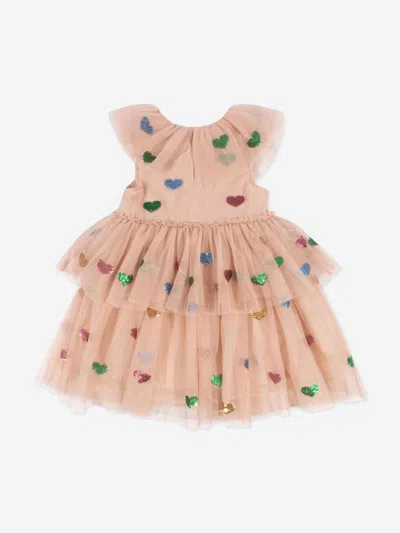 Konges Slojd Girls Yvonne Fairy Dress In Brown