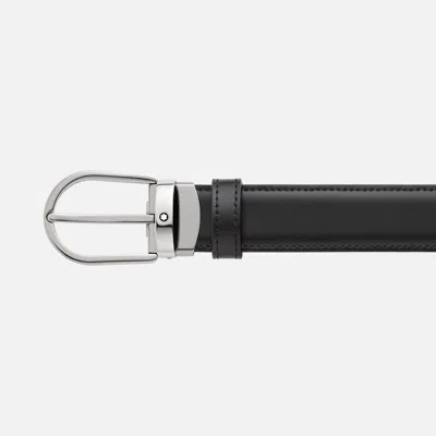 Montblanc Logo Belt In Black