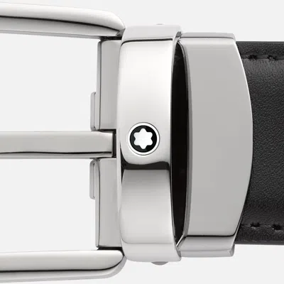 Montblanc Logo Belt In Black