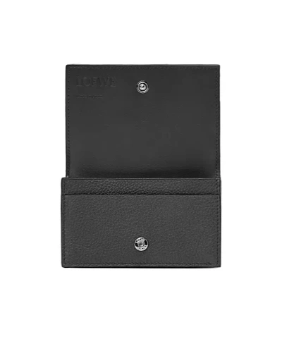 Loewe Business Cardholder In Soft Grained Calfskin In Black