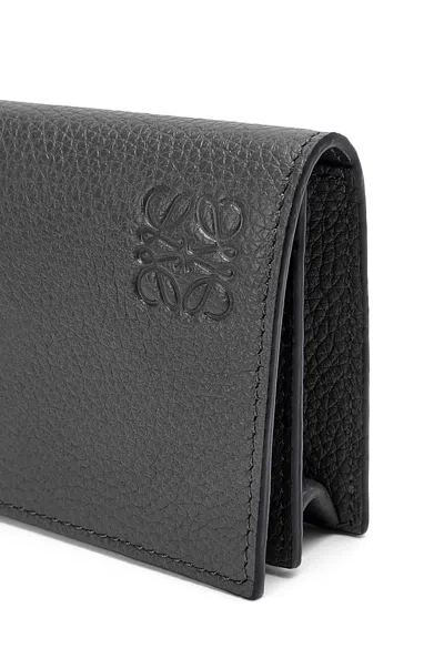 Loewe Business Cardholder In Soft Grained Calfskin In Black