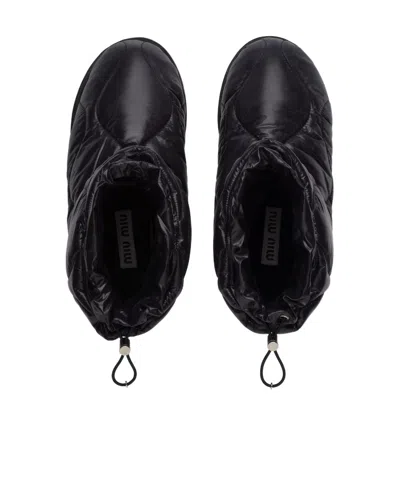 Miu Miu Quilted Padded Boots
