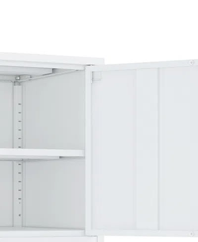 Manhattan Comfort Ava 23.6" Modern 2-shelf Accent Cabinet In White