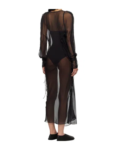 Christopher Esber Bias Concave Midi Dress In Black