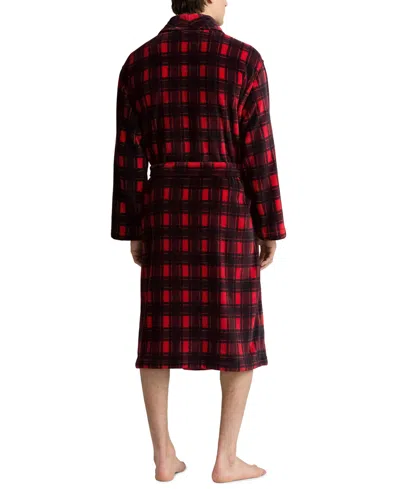 Polo Ralph Lauren Men's Microfiber Plush Robe In Red