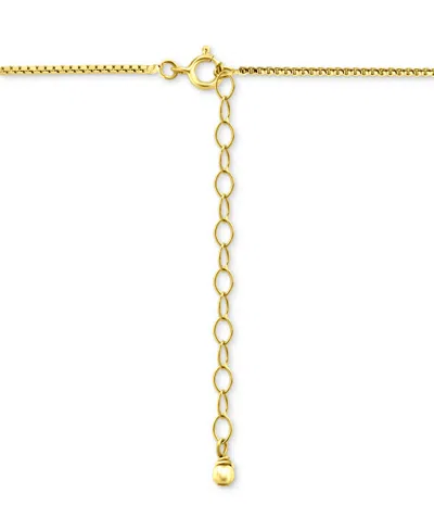 Giani Bernini Cubic Zirconia Pear-shaped Pendant Necklace In Sterling Silver, 16" + 2" Extender, Exclusively At Ma In Gold