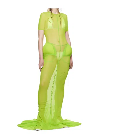 Jean Paul Gaultier Green Shayne Oliver Edition Maxi Dress In Green
