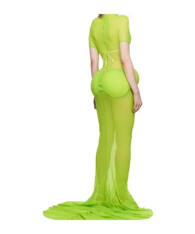 Jean Paul Gaultier Green Shayne Oliver Edition Maxi Dress In Green