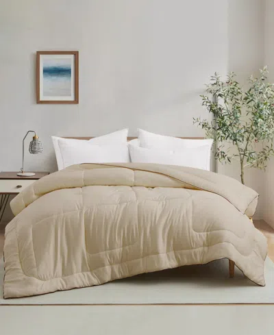 Unikome Soft Silky All Season Down Alternative Comforter, Full/queen In Neutral