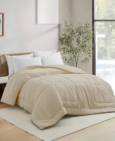 Unikome Soft Silky All Season Down Alternative Comforter, Full/queen In Neutral