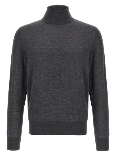 Dsquared2 D2 Turtleneck Sweater In Black