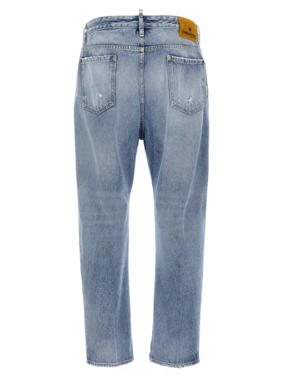 Dsquared2 Faded Wash Five-pocket Belt Loop Trousers