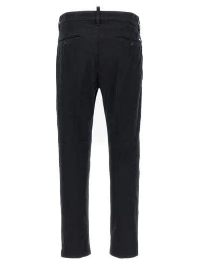 Dsquared2 Chino Pants With Pockets And Loops In Black