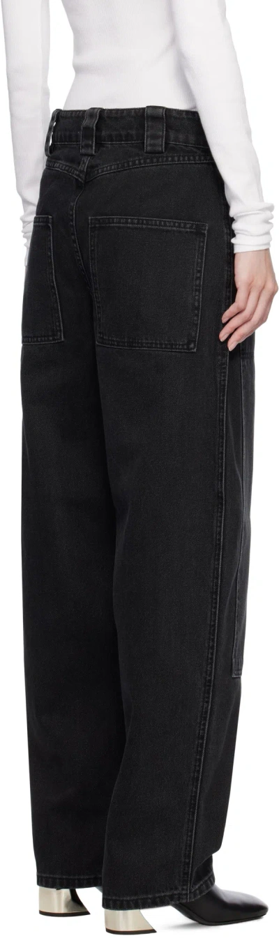 Co Denim Patch Pocket Jeans In Black