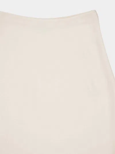 Gabriela Hearst Robbia Wool Pencil Skirt In White
