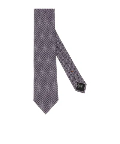 Zegna Men's Silk Tie In Black