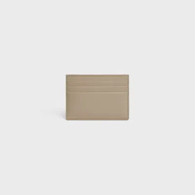 Celine Card Holder Triomphe In Shiny Calfskin