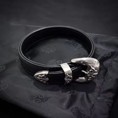 Chrome Hearts Buckle Short Necklace In Black
