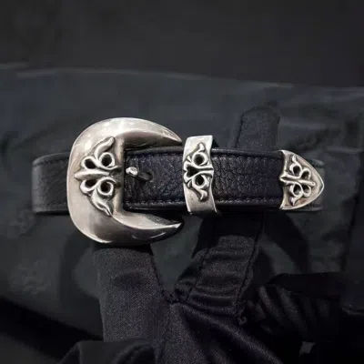 Chrome Hearts Buckle Short Necklace In Black