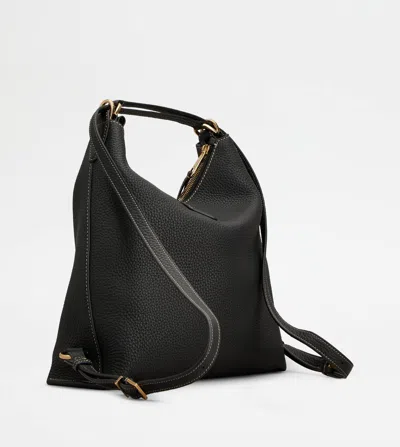 Tod's T Timeless Shoulder Bag In Leather Small In Black