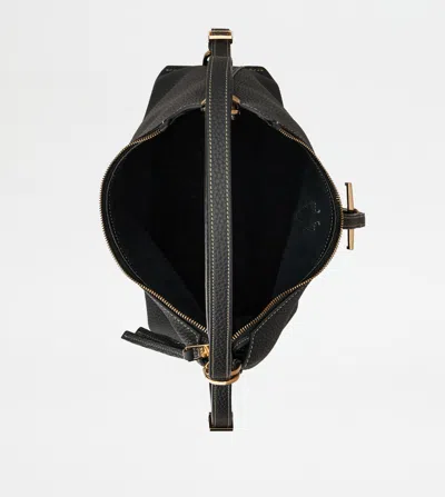 Tod's T Timeless Shoulder Bag In Leather Small In Black