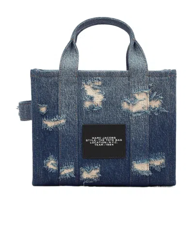Marc Jacobs The Rip And Repair Denim Small Tote Bag