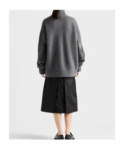 Prada Flared Re-nylon Skirt