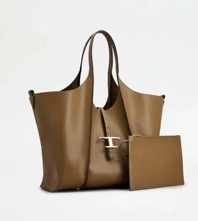 Tod's T Timeless Medium Leather Shopper