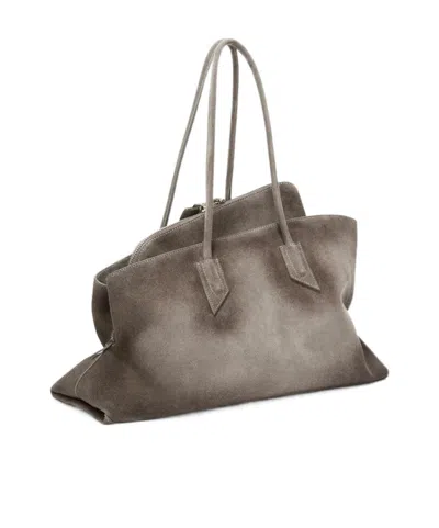 Attico ''la Passeggiata Medium'' Dark Grey Top Handle