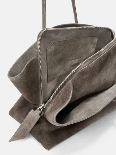 Attico ''la Passeggiata Medium'' Dark Grey Top Handle