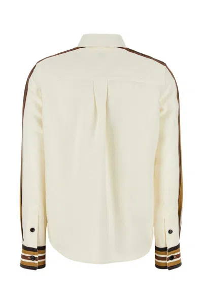Bottega Veneta Women Ivory Viscose Blend Shirt In Neutral