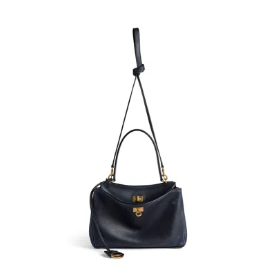 Balenciaga Women's Rodeo Handbag Small In Marine Blue