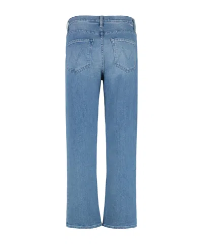 Mother Denim Trousers With Belt Loops In Blue