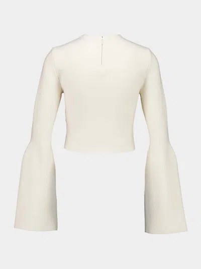 Gabriela Hearst Long-sleeved Sweater In White