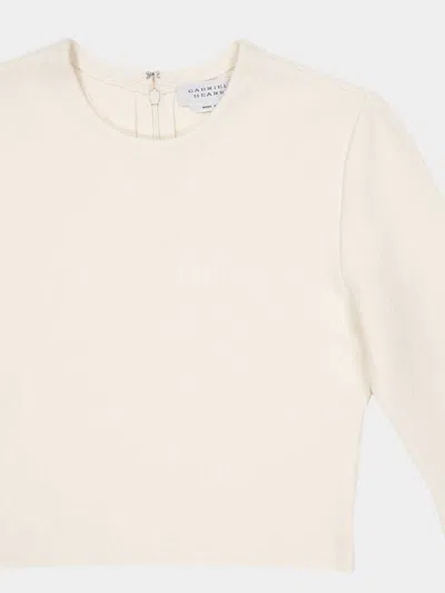Gabriela Hearst Long-sleeved Sweater In White