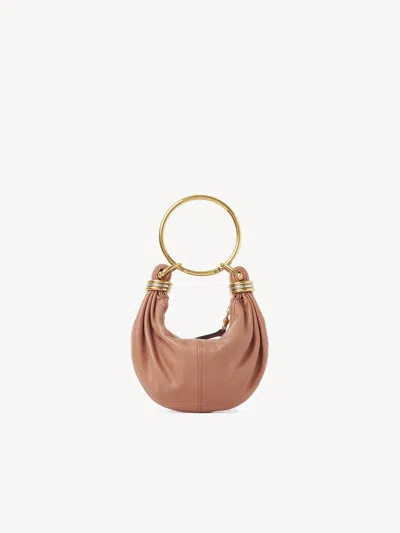 Chloé Mini Bracelet Hobo Bag In Grained Leather