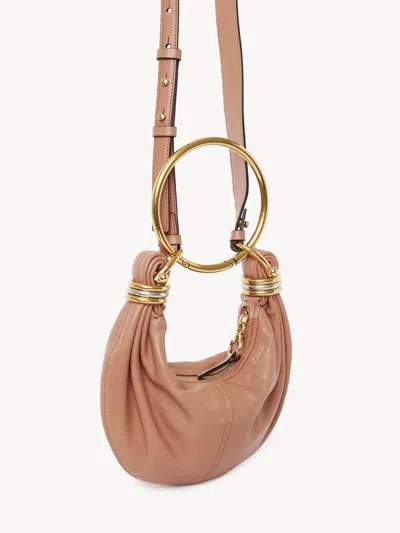 Chloé Mini Bracelet Hobo Bag In Grained Leather