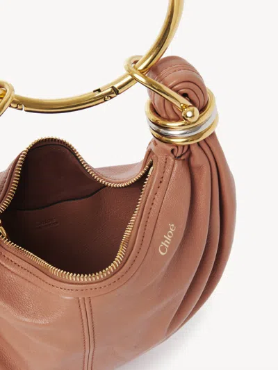 Chloé Mini Bracelet Hobo Bag In Grained Leather