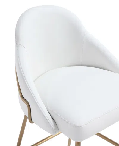 Manhattan Comfort 41.1" Faux Leather Gracie Barstool In White